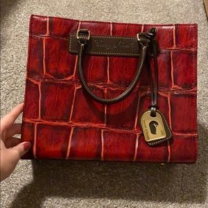 LIKE NEW - Red Print Dooney & Burke